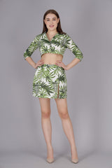 Elegant two piece set With Slit