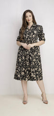3/4 Sleeve Maxi Dress
