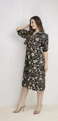 3/4 Sleeve Maxi Dress