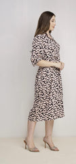 3/4 Sleeve Maxi Dress Floral Multi