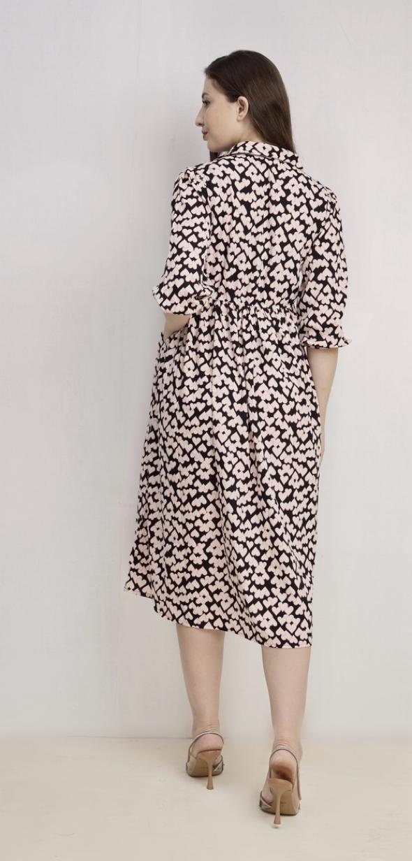 3/4 Sleeve Maxi Dress Floral Multi