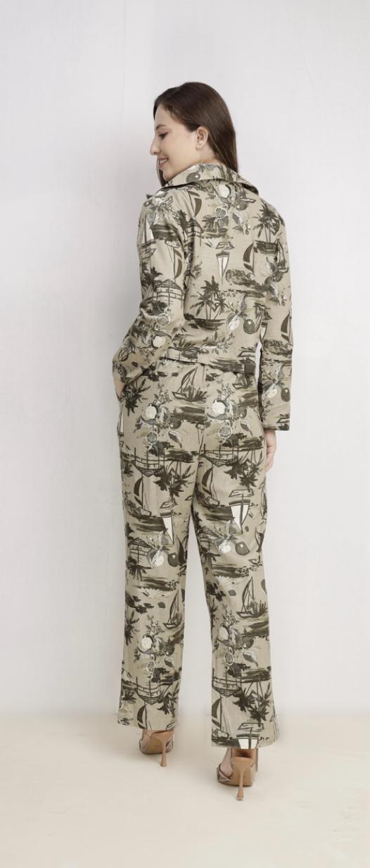 Full Sleeve Beach Print
Three Pieces Set
